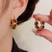 French Style Zircon Circle Hoop Niche Design Exquisite Light Luxury High-end Fashion Earrings For Women_ipsvogv.com