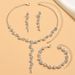 Women’s Jewelry Set Fashion Jewelry Wholesale Jewelry Set Women's Fashion Wedding Tassel Silver Necklace Set_ipsvogv.com
