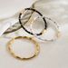 ZB0167 Internet famous stainless steel bamboo joint closed loop INS style fashionable drip oil design feeling bracelet_ipsvogv.com