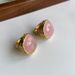 French Niche Design Ab Pink Crystal For Women's Fashionable Metallic Feeling Exaggerated Turquoise Index Finger Ring_ipsvogv.com