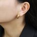 Sterg Sier Plated K Gold Simple Temperament Twist Earrings Women's New Tide Ins_ipsvogv.com