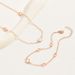 Plum blossom design bracelet rose gold long necklace Korean version niche jewelry set_ipsvogv.com