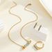 New American light luxury style index finger ring necklace earring set with personalized acrylic inlaid waist design_ipsvogv.com