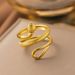 Fashionable New Stainless Steel Ring Punk Hip-hop Style Twelve Zodiac Snake Male And Female Rings_ipsvogv.com