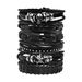 Punk 6-piece Sexy Rivet Set PU Leather Ins Couple Bracelet Women's Accessories_ipsvogv.com