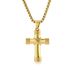 Simple knot stainless steel cross necklace does not fade titanium steel pendant Cross pendant_ipsvogv.com
