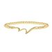 Geometric Beaded Bracelet - Wave Knot Design With Gold Beads & Heart Charms (Trendy Stackable Jewelry For Women Boho Chic Hand Accessory)_ipsvogv.com