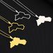 Hot Selling Stainless Steel Family Style Kurdistan Map Necklace Geometric Pendant Accessories New Product_ipsvogv.com