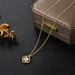 2023 New Temperament Four Leaf Flower Diamond Necklace Women's Titanium Steel Lip Chain Cute Independent Packaging_ipsvogv.com