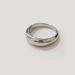 Women's Jewelry Fashion Simple Round Smooth Curved Ring Female Stainless Steel 18 Gold Plated_ipsvogv.com