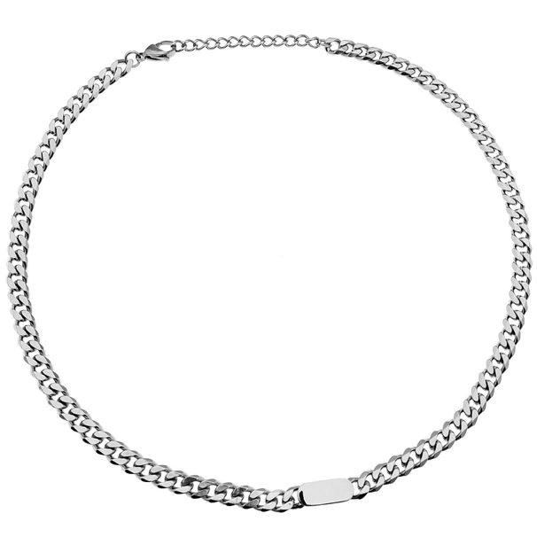 Jewelry Titanium Steel Hip Hop Trendy Brand Men And Women High End Sense Of Versatile Accessories Cuban Necklace_ipsvogv.com