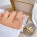 【 Real Gold 】 Crown Thread Sky Wedding Adjustable Opening, Simple Handmade Ring, Couple's Pair Ring_ipsvogv.com