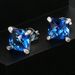 Hip Hop Zircon Earrings for Men 8mm Turtle Face Fat Square Color Diamond Earrings Jewelry_ipsvogv.com