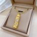 】 Dancing 【 Dragon Soaring Around The Column Fashionable Light Luxury Temperament Gorgeous Full Diamond Necklace Women's 【 】_ipsvogv.com
