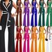 women's clothing new fashion V-neck temperament elegant sleeveless jumpsuit wide-leg pants_ipsvogv.com