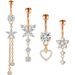 cross-border E-commerce New Product Ring Copper Inlaid Zircon Belly Button Nail Suit Body Piercing Jewelry In Stock_ipsvogv.com