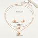 Ins Fresh Korean Edition Women's Ring Earring Jewelry Set Geometric Rotating Thread Design Necklace for Women_ipsvogv.com