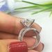 New Classic Four Prong Zircon Cross Women's Romantic Qixi Gift Valentine's Day Ring_ipsvogv.com