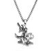 New Fashion Gothic Punk Rapper Skeleton Electric Guitar Stainless Steel Necklace Personalized Jewelry_ipsvogv.com