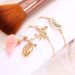 New Gold Flamingo Watermelon Shell Tassel Three Layer Autumn Women's Bracelet_ipsvogv.com
