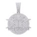 Unisex English Letters KINGS Full Diamond KK Pendant Hip Hop Rap Hiphop Cuban Chain Accessories_ipsvogv.com