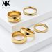 Men's Jewelry Simple Cold Neutral Style High Grade Smooth Titanium Steel Tail Ring Ring Men And Women Stainless Steel Plated K Gold Hand Jewelry_ipsvogv.com
