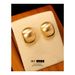 Niche High End Atmospheric Metal Style C Shaped Earrings Cold Style Earrings Earrings_ipsvogv.com