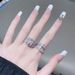 Zircon Diamond Full Cross Bow Pink Open Ring, Light Luxury, High End, Niche Design, Fashion Accessories For Women Ring, Luxury, End, Design,_ipsvogv.com