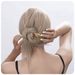 fashion temperament hairpin stainless steel plated gold non fading wave ring hair accessories_ipsvogv.com