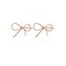 New Fashion Personality Sweet Cool Style Simple Bow Earrings Brass Real Gold Electroplated Ladies Earrings_ipsvogv.com