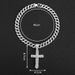 Personalized Cross Niche Design Street Full Diamond Watch Buckle Cuban Necklace Jewelry_ipsvogv.com
