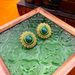 New irregular zirconia drop glazed peacock stone earrings, niche, light luxury, high-end earrings_ipsvogv.com
