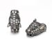 Creative Personality Cartoon Full Diamond Micro Inlaid Zircon Leopard Head Four Color Bracelet Spacer Bead Jewelry Accessories_ipsvogv.com