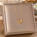 Korean Version Of Fashionable V-shaped Necklace For Women's Instagram With Cool Niche Design. It Is A Trendy And_ipsvogv.com