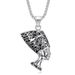 Trendy Jewelry Titanium Steel Egyptian Queen Pharaoh Isis Horus Pendant Necklace_ipsvogv.com