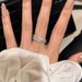 Super Flash Brushed Small Sugar Zircon For Women, Light Luxury, High-end Fashion, Personalized Index Finger Ring, Niche_ipsvogv.com
