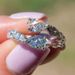 Cao Shi's Hot selling Fashion Droplet Open Elegant Snake shaped Geometric Women's Ring_ipsvogv.com