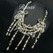 Ruoxi Medieval Vintage Fragrant Bow, Glass Pearl, Western High Grade French Antique Exaggerated Necklace_ipsvogv.com