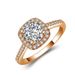 Classic High End Princess Square Bag Moissanite Wedding Engagement Female Ring Valentine's Day Gift Ring_ipsvogv.com