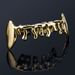 Gold Plated Water Drop Canine Lower Teeth Braces Personality Clown Hip Hop Decorative Gold Braces_ipsvogv.com