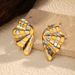 Women’s Jewelry Set Fashion Summer Hot Selling Light Luxury High End Personality Design Gold And Silver Two Color Stainless Steel Earrings Earrings_ipsvogv.com
