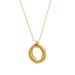 Fashion Niche Temperament Geometric Pendant Stainless Steel Plated K Gold Simple Glossy O Shaped Ring Pendant Necklace_ipsvogv.com