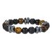Irregular Black Gallstone Bracelet Domineering Gift For Boyfriend 10mm Volcanic Stone Tiger Eye Stone Bracelet Couple Hand Jewelry Super Cool_ipsvogv.com