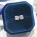 Cao Shi's Autumn Winter New Sparkling Square Diamond Earrings Exude Feminine Temperament, Exuding A Touch Of Luxury,_ipsvogv.com