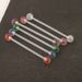 Soft Rod Earrings Industrial Barbell Crossbar Straight Rod Popular Distinctive Earrings Double Earrings Earrings_ipsvogv.com