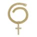 Popular Personality Cross Pendant With Alloy Dia Cuban Chain Religious Belief Hip Hop Necklace_ipsvogv.com