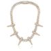 Men's Jewelry Hip Hop Necklace 14mm Rivet Bullet Cuban Chain Full Of Zircon Big Gold Chain Hip Hop Punk Style Necklace_ipsvogv.com