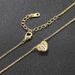 Unisex ins style love full of zircon pendant necklace female two color electroplating diamond clavicle chain jewelry batch_ipsvogv.com