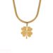 Clover pendant niche design high-end titanium steel necklace does not fade spring new ins style jewelry_ipsvogv.com