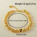 Luxurious Gold-plated Copper Bracelet, Hollow Design, Adjustable Chain, Suitable For Women_ipsvogv.com